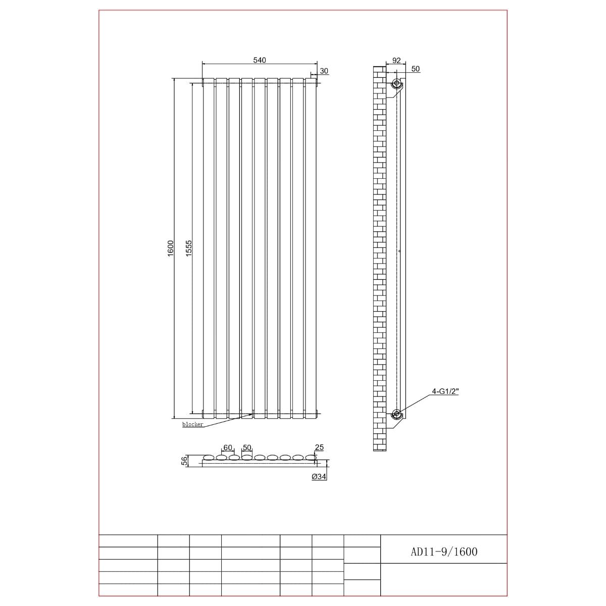 Aquarius Bathrooms Column Radiator Aquarius Athens Single Vertical Column Radiator in Anthracite