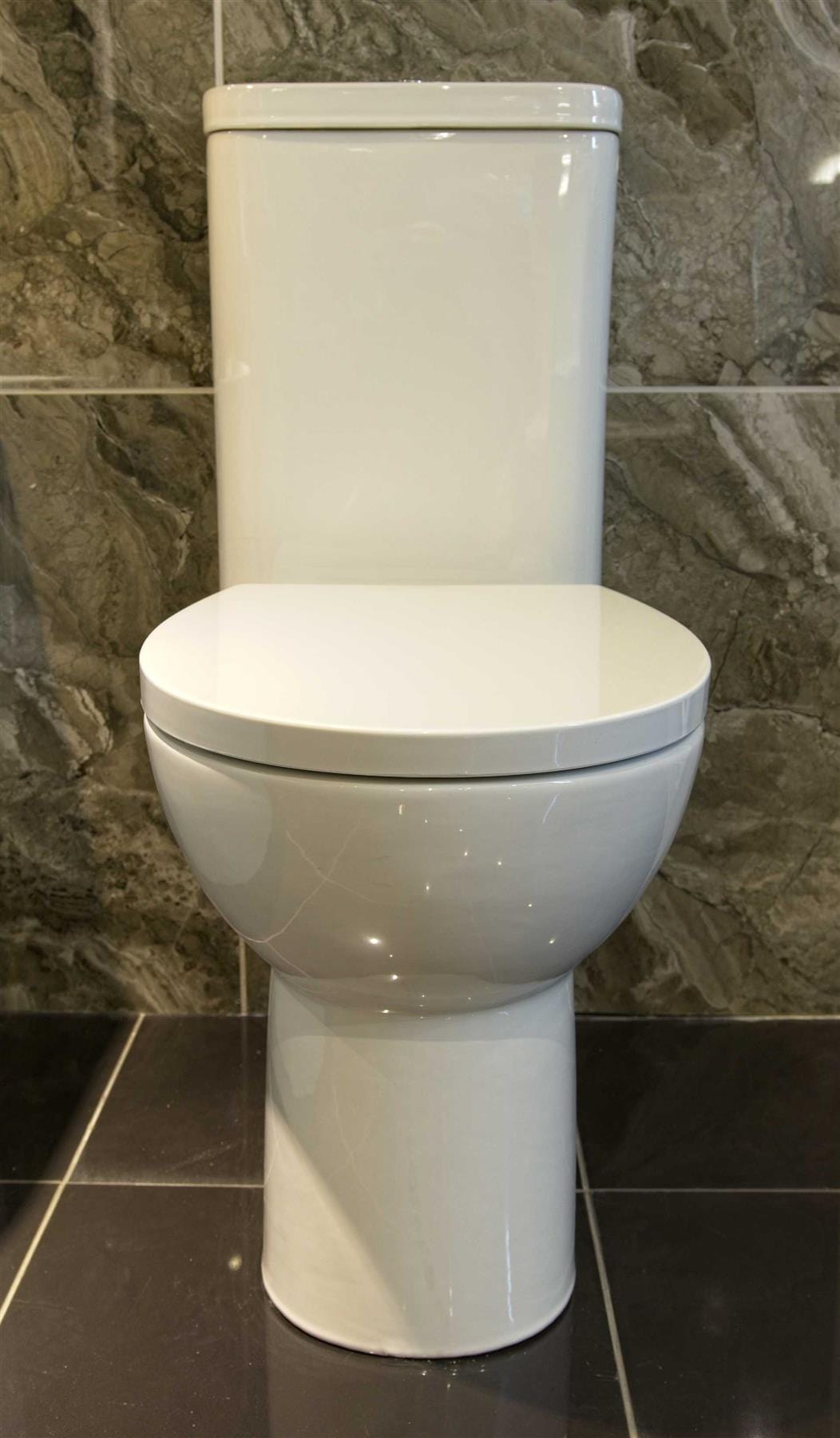 Aquarius Bathrooms Close Coupled Toilet Aquarius QualEco Rimless Close Coupled Toilet with Soft Close Seat