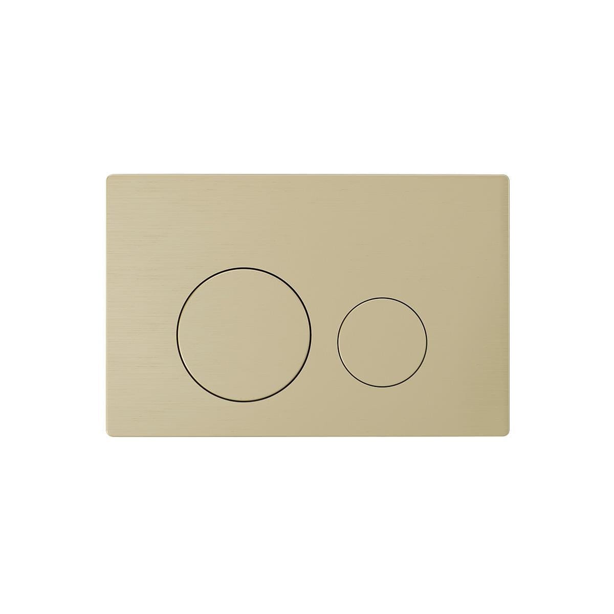Aquarius Flush Plate Brushed Brass Aquarius Raleigh Round Button Flush Plate
