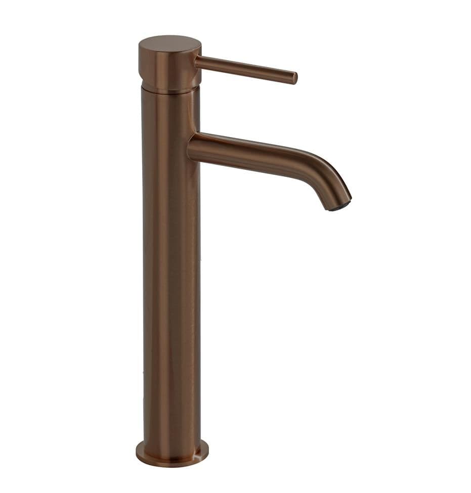 Aquarius Bathrooms Tall Basin Tap Brushed Bronze Aquarius RF-Series Tall Mono Basin Mixer Tap