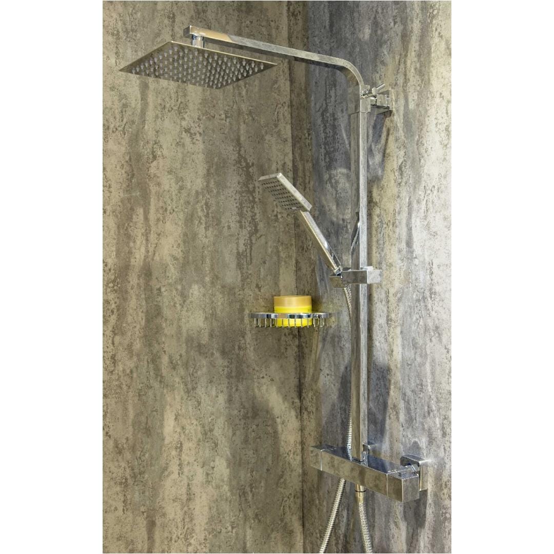 Aquarius Bathrooms Exposed Shower Set Aquarius RainLux Cool Touch Adjustable Square Exposed Shower Valve and Kit