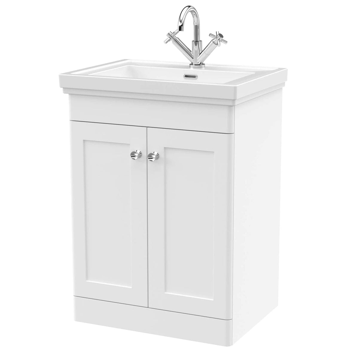 Aquarius Bathrooms Floor Standing Vanity Unit Aquarius Leighton 500mm Floor Standing Two Door Vanity Unit with Basin