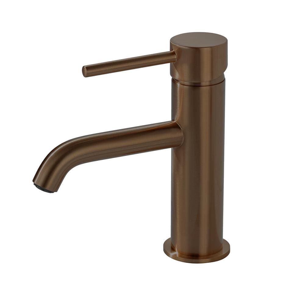 Aquarius Bathrooms Mono Basin Tap Brushed Bronze Aquarius RF-Series Mini Mono Basin Mixer Tap