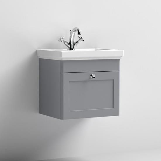 Aquarius Wall Mounted Vanity Unit Aquarius Leighton 500mm Wall Mounted One Drawer Vanity Unit with Basin