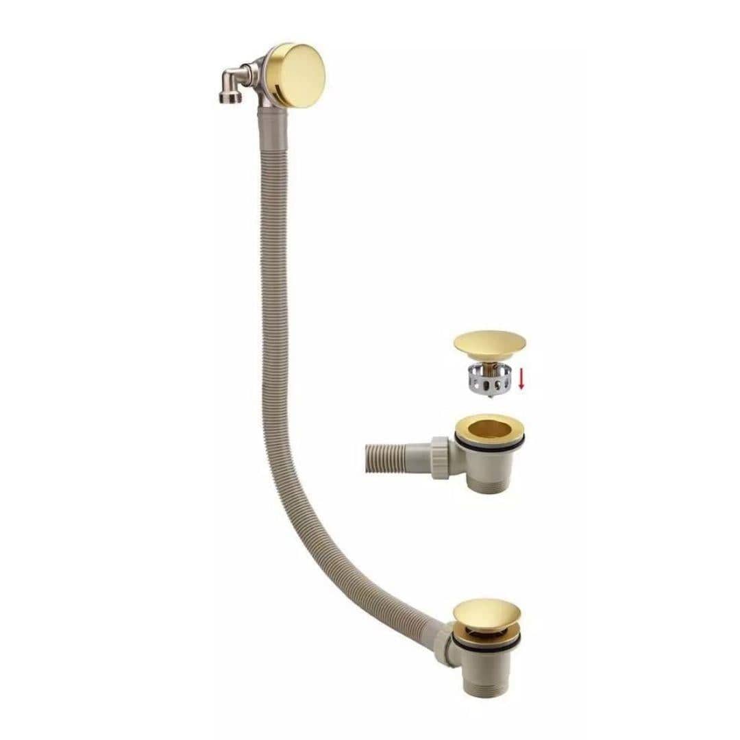 Aquarius Bathrooms Concealed Shower Set Aquarius RainLux Round 2 Outlet Overflow Filler Shower Bundle