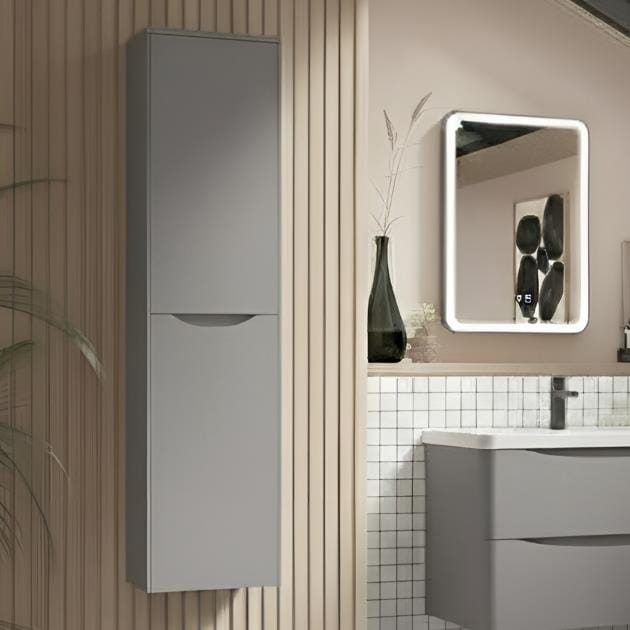 Aquarius Bathrooms Storage Unit Grey Aquarius Seren 400mm Wall Hung Storage Unit