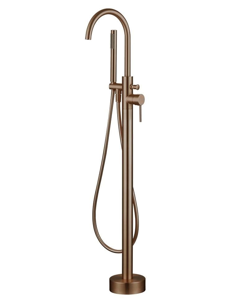 Aquarius Bathrooms Freestanding Bath Filler Aquarius RF-Series Floor Standing Bath Shower Mixer with Shower Kit