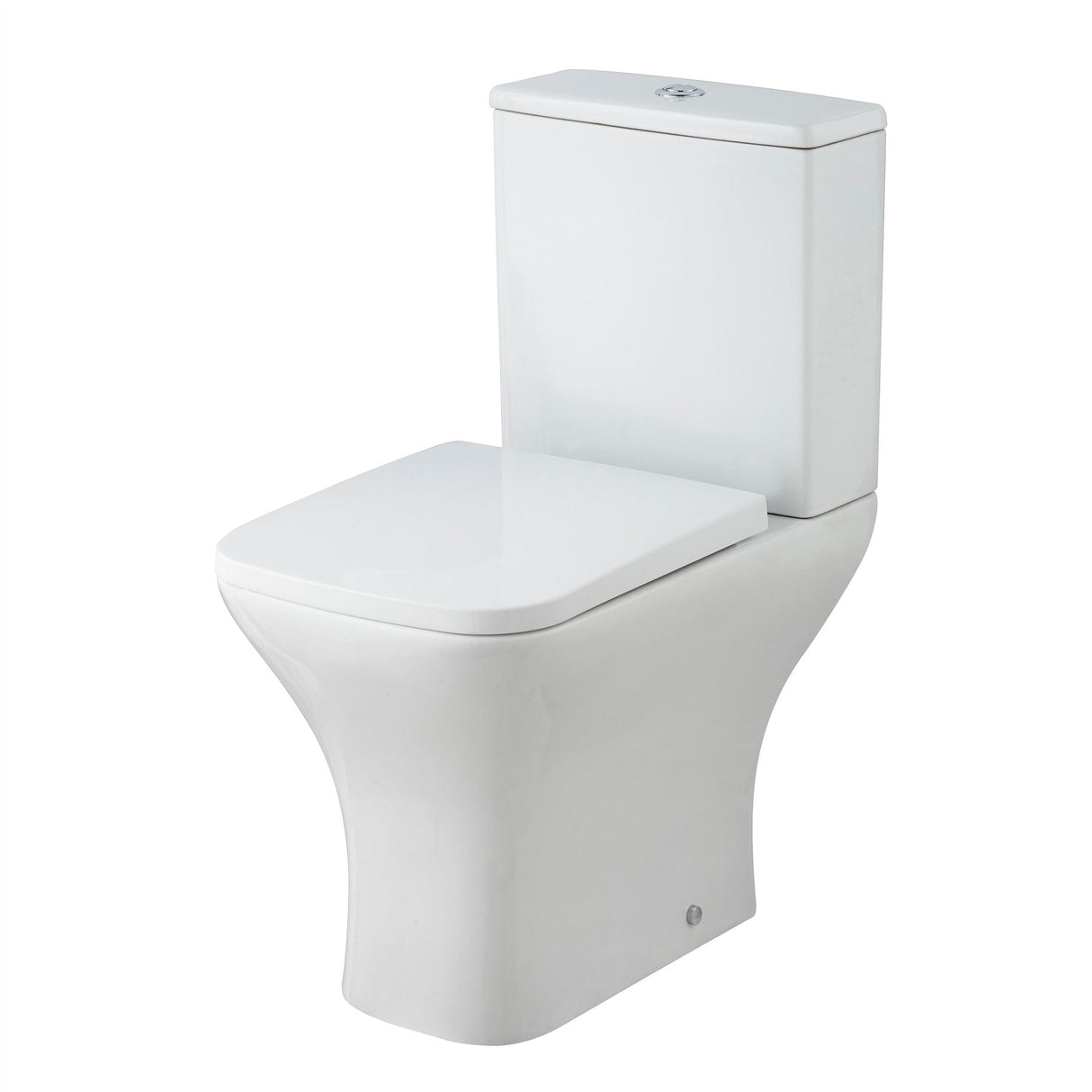 Aquarius Bathrooms Close Coupled Toilet Aquarius Arden Rimless Short Projection Close Coupled Toilet with Soft Close Seat