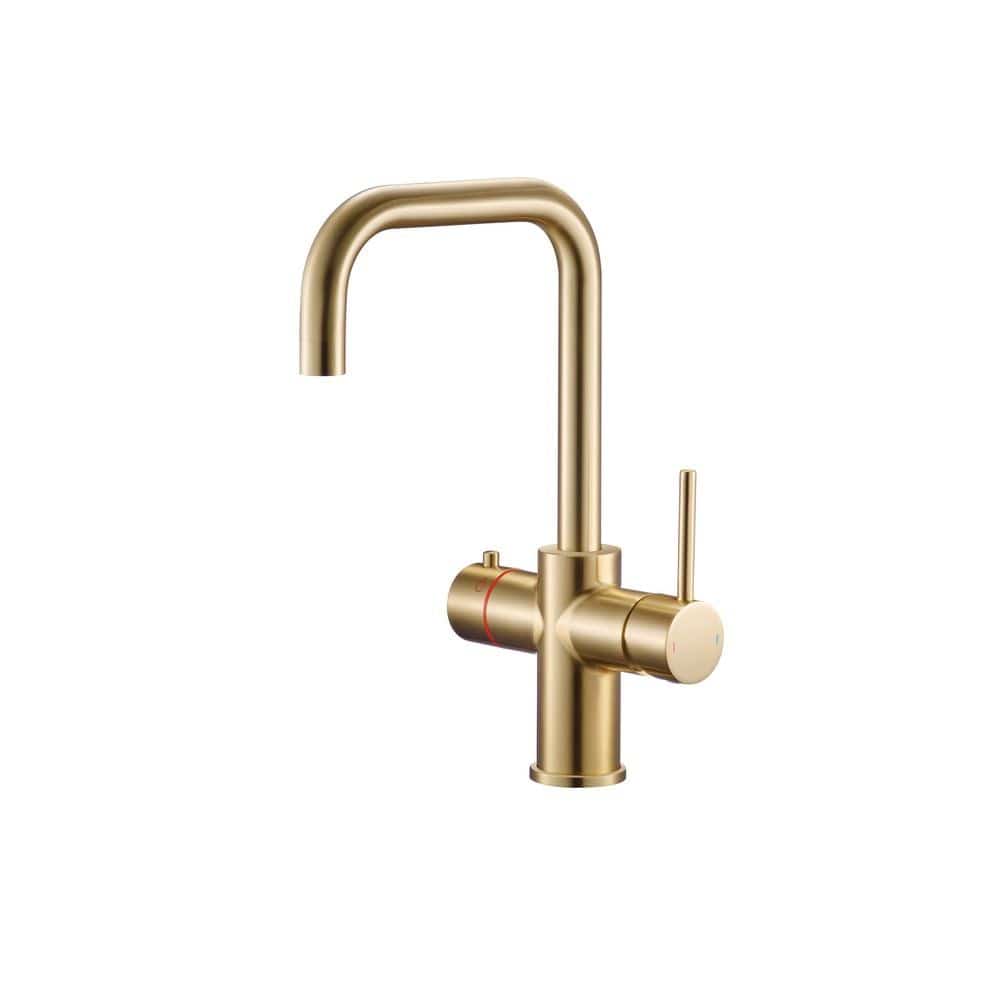 Aquarius Bathrooms Instant Hot Water Tap Aquarius TrueCook 3-in-1 Instant Hot Water Kitchen Tap with Square Spout