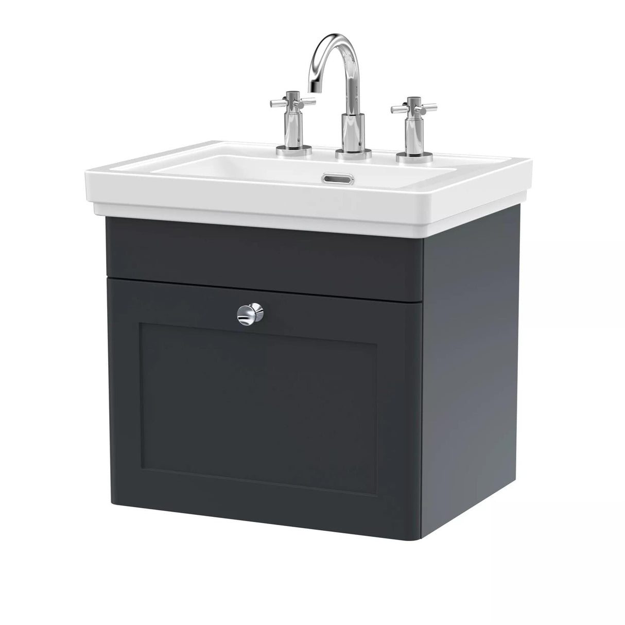 Aquarius Wall Mounted Vanity Unit Aquarius Leighton 500mm Wall Mounted One Drawer Vanity Unit with Basin
