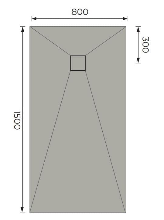 Aquarius Bathrooms Wetroom Tray Aquarius LevAqua Wetroom Tray with End Drain Complete Kit