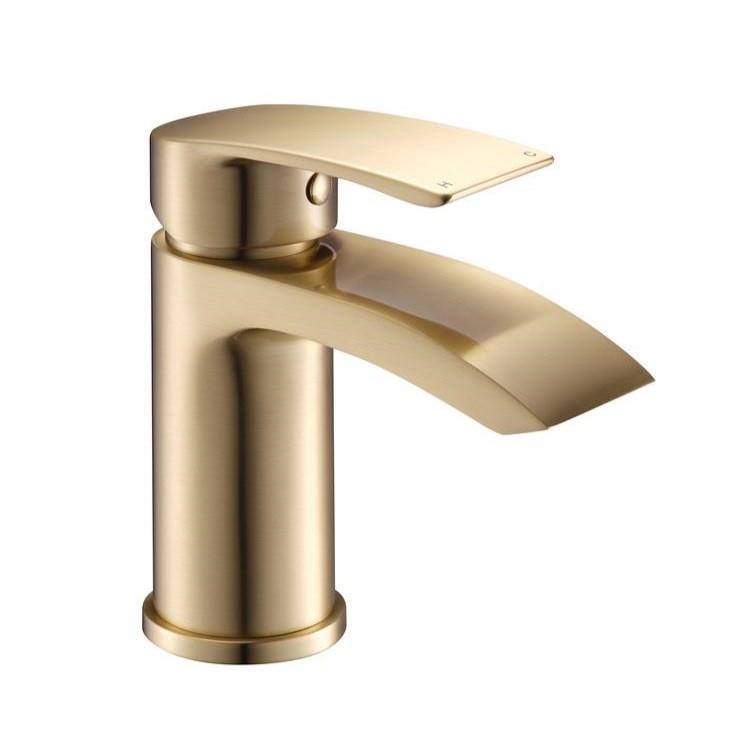Aquarius Arc Mini Mono Basin Mixer Tap with Waste