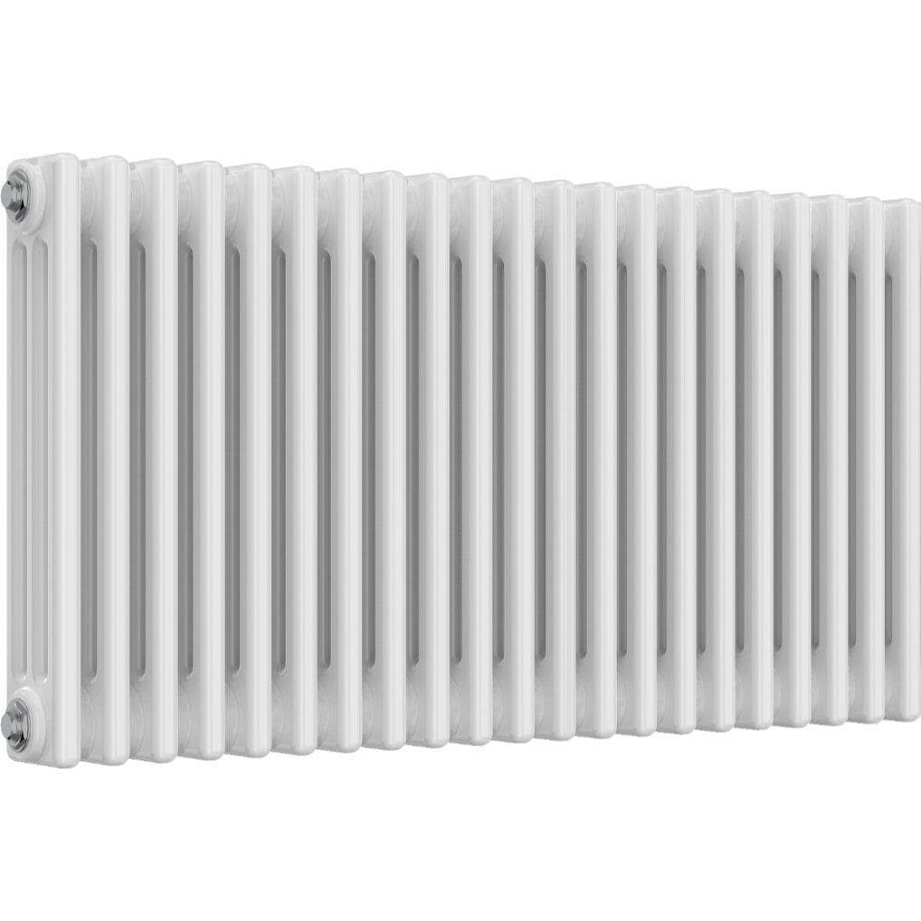 Aquarius Bathrooms Column Radiator Aquarius Foundry Horizontal 3 Column Radiator in White