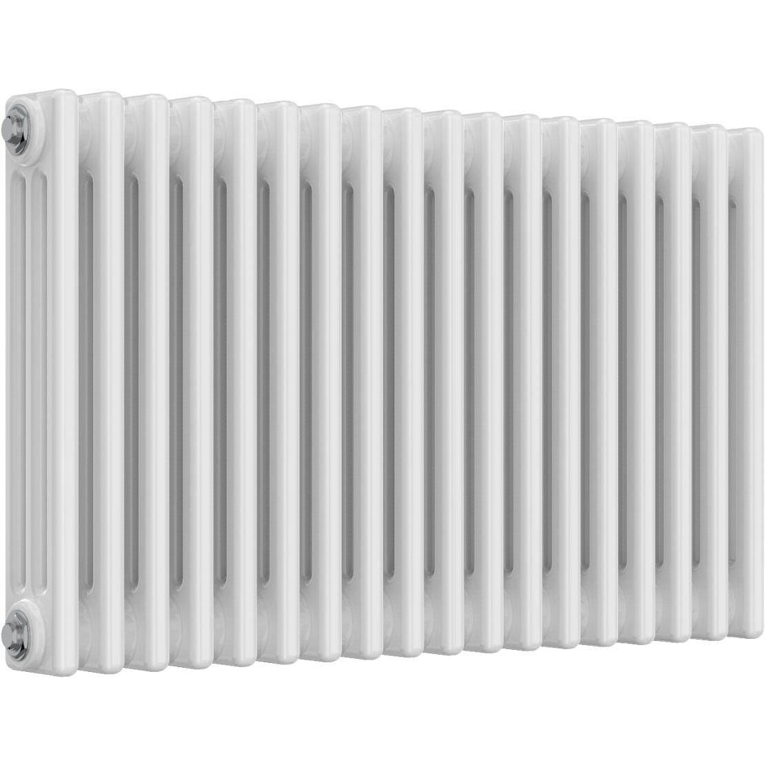 Aquarius Bathrooms Column Radiator 500mm x 830mm Aquarius Foundry Horizontal 3 Column Radiator in White