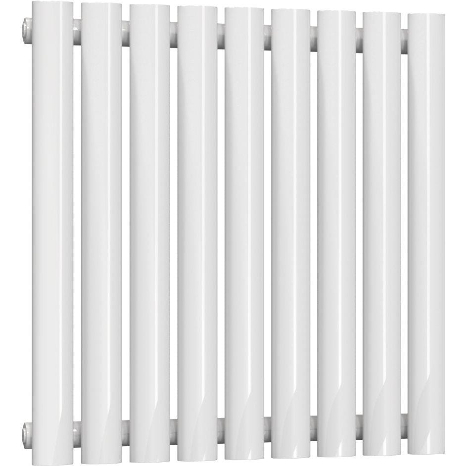 Aquarius Bathrooms Column Radiator 600 x540mm Aquarius Athens Single Horizontal Column Radiator in White