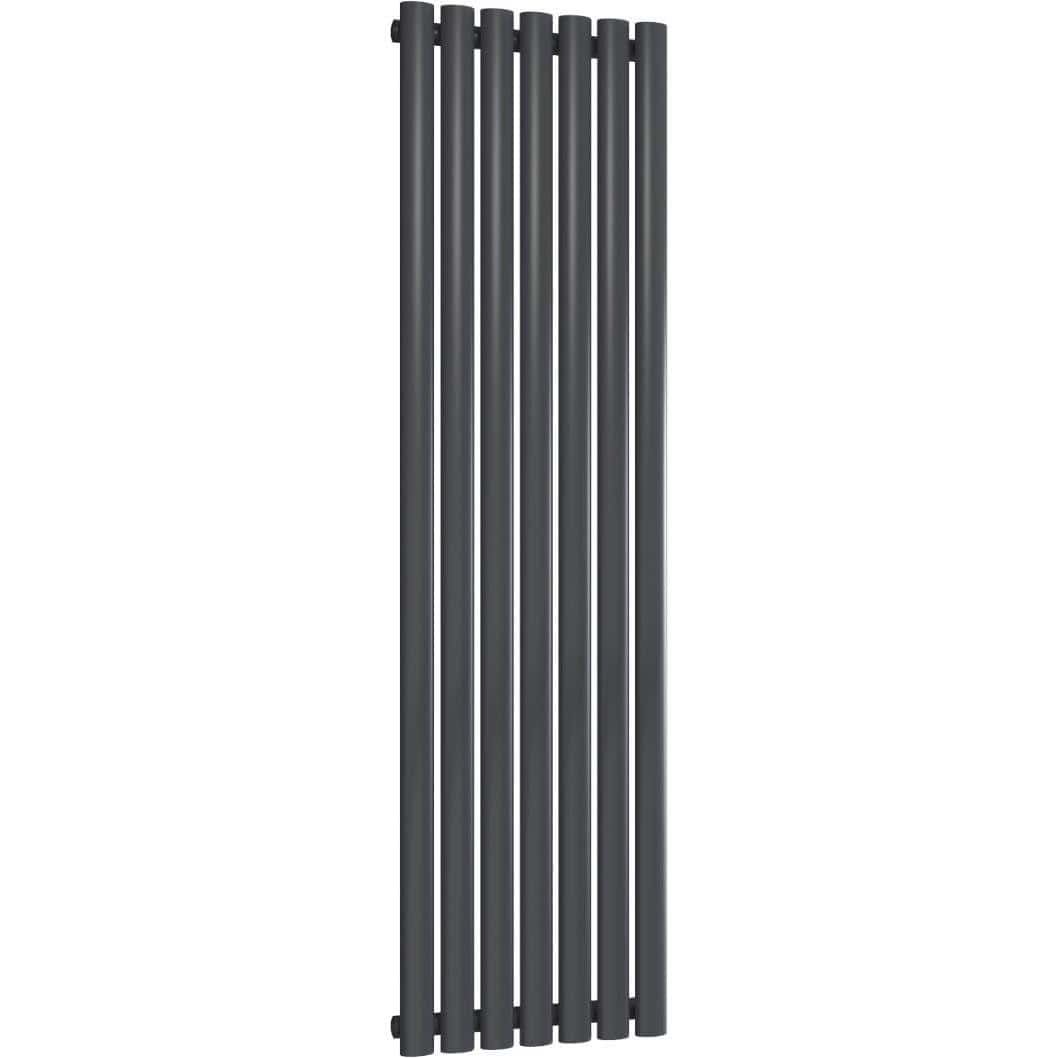 Aquarius Bathrooms Column Radiator 1600 x420mm Aquarius Athens Single Vertical Column Radiator in Anthracite