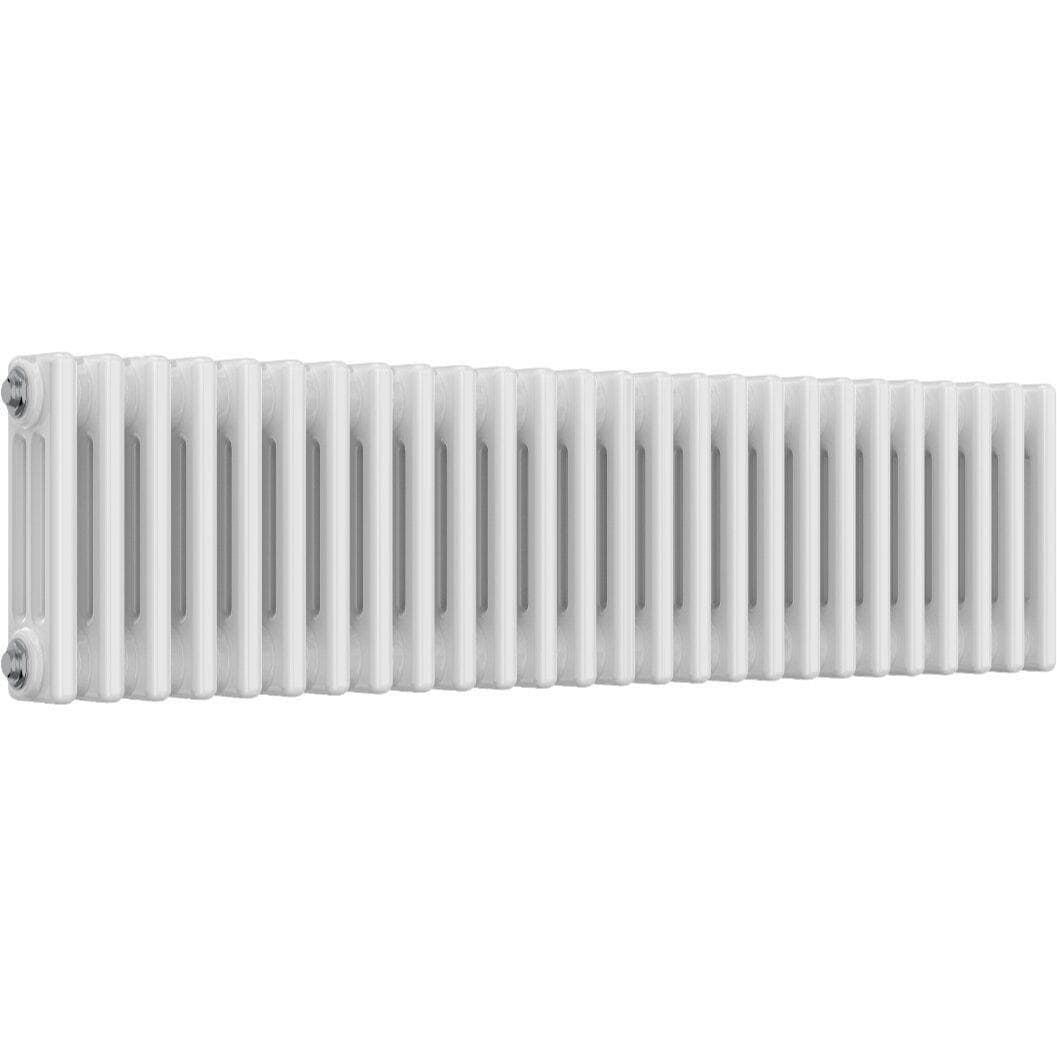 Aquarius Bathrooms Column Radiator 300mm x 1190mm Aquarius Foundry Horizontal 3 Column Radiator in White