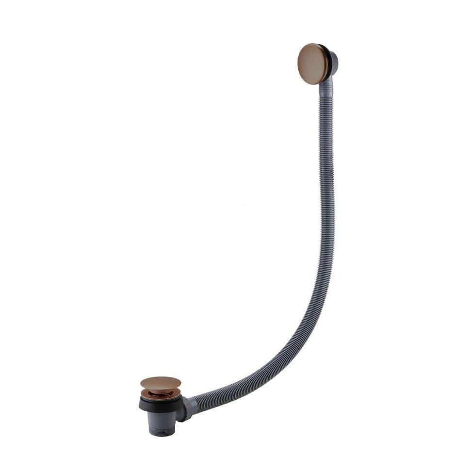 Aquarius Bathrooms Bath Waste Brushed Bronze Aquarius FT Easy Clean Click Clack Bath Waste and Overflow