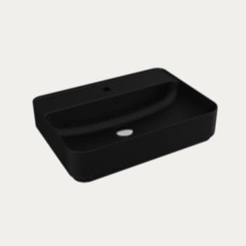 Aquarius Bathrooms Countertop Basin Aquarius JF-Series 600MM Countertop Basin 1TH Black
