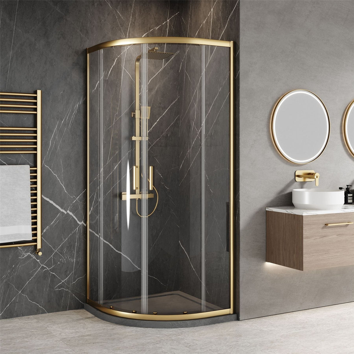 Aquarius Urbano 6mm Quadrant Shower Enclosure 1850mm