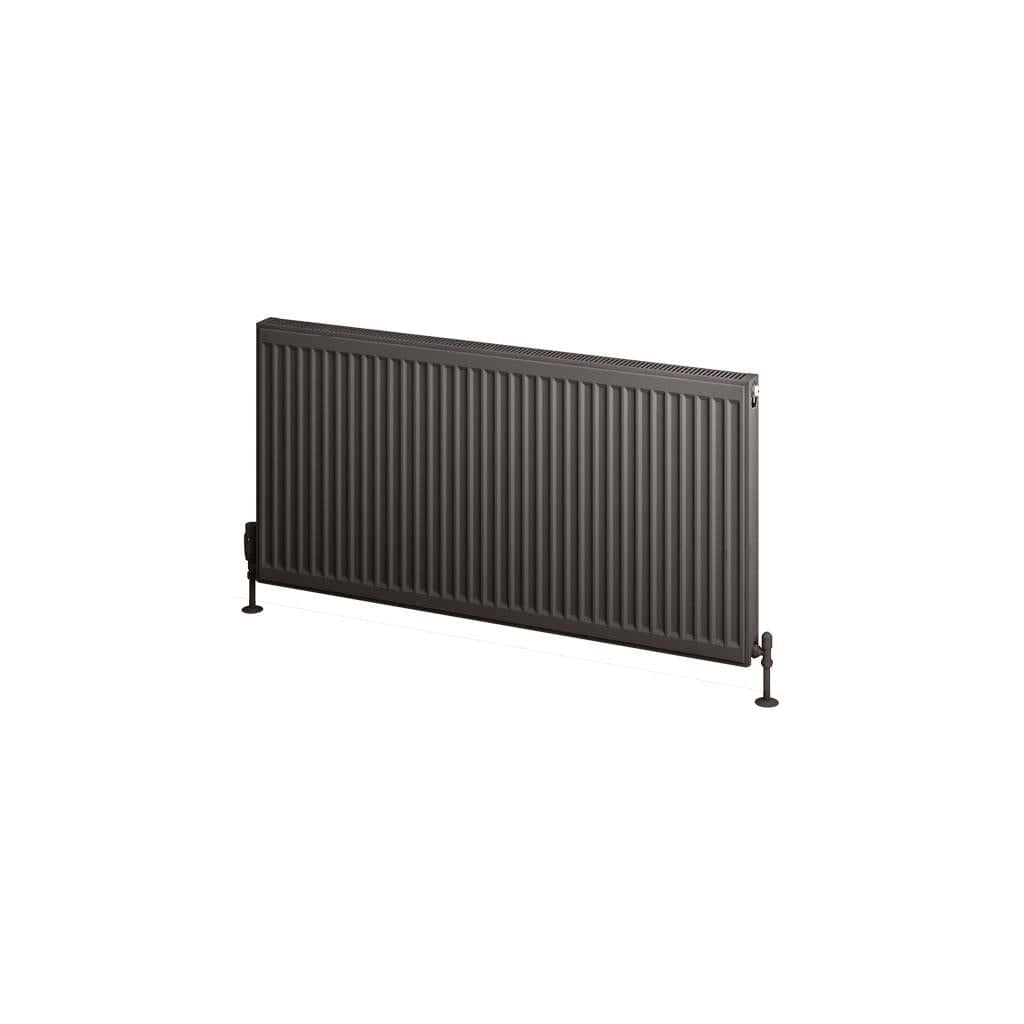 Aquarius Bathrooms Type 11 Aquarius Type 11 Compact Panel Radiator In Matt Anthracite