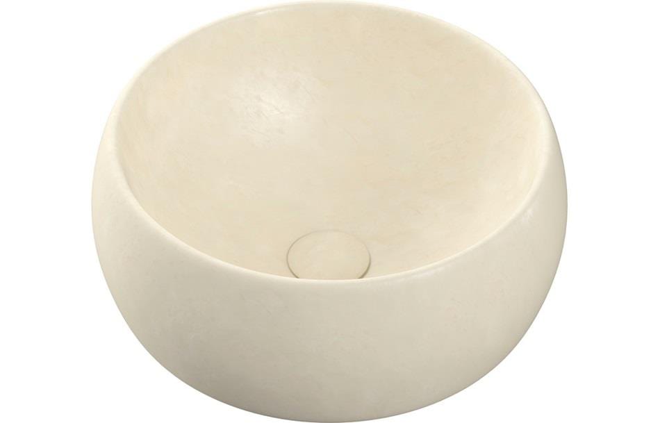 Aquarius Bathrooms Countertop Basin Aquarius V-Series 6 Luxury 0TH Vessel Wash Bowl 400mm Stone Effect AQVS0076
