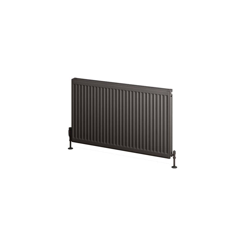 Aquarius Bathrooms Type 11 Aquarius Type 11 Compact Panel Radiator In Matt Anthracite