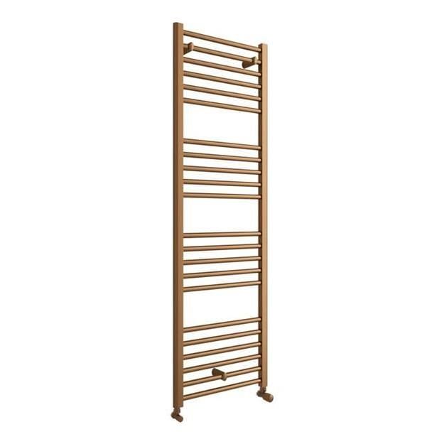 Aquarius Bathrooms Ladder Rail 1600 x 500mm Aquarius Zanelli Heated Towel Rail in Brushed Bronze
