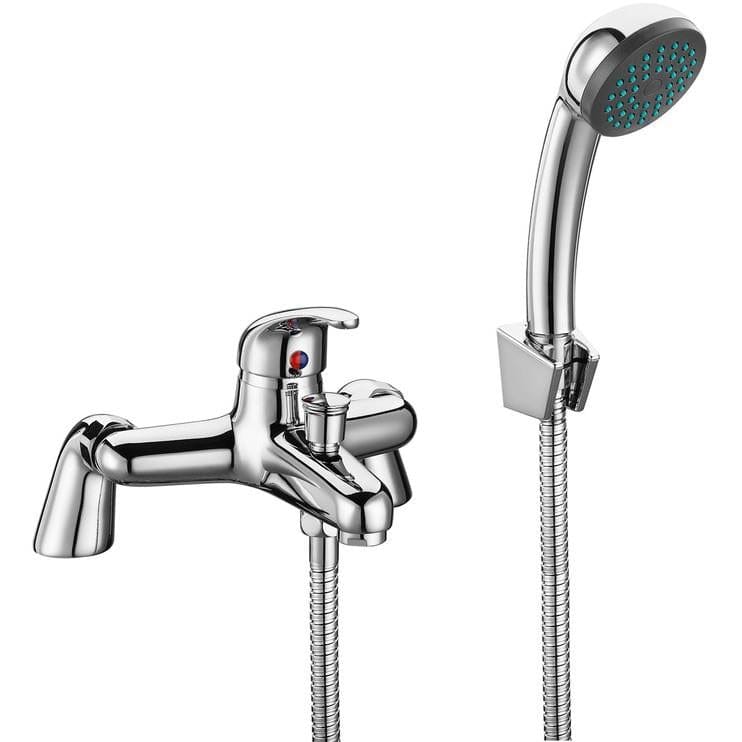 Aquarius Bathrooms Bath Shower Mixer Aquarius QualEco Bath Shower Mixer Tap with Kit in Chrome
