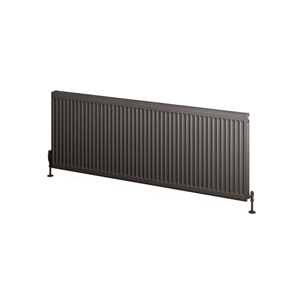 Aquarius Bathrooms Type 11 Aquarius Type 11 Compact Panel Radiator In Matt Anthracite