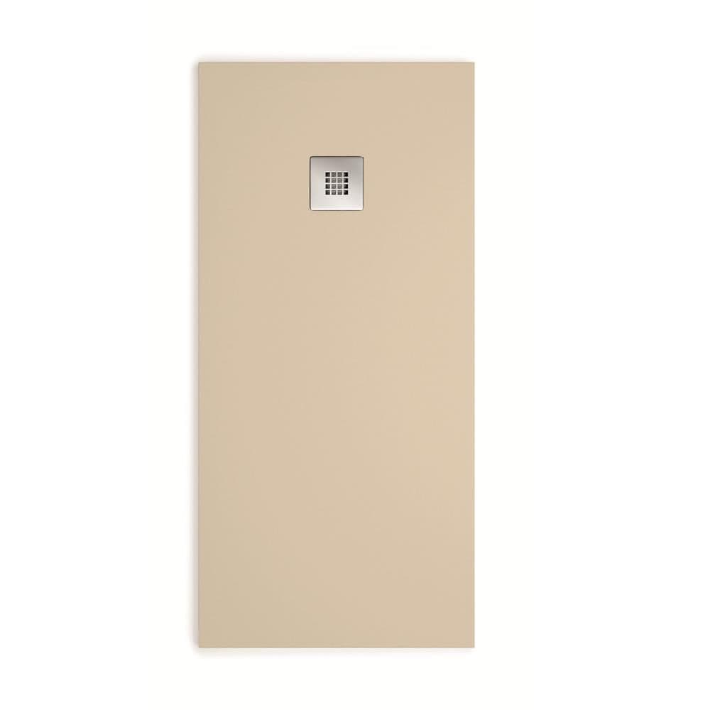 Aquarius Bathrooms Shower Tray Aquarius Honiston Mineral Composite Slate Effect Shower Tray in Sand