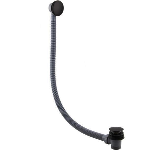 Aquarius Bathrooms Bath Waste Matt Black Aquarius Zanelli Click Clack Bath Waste and Overflow