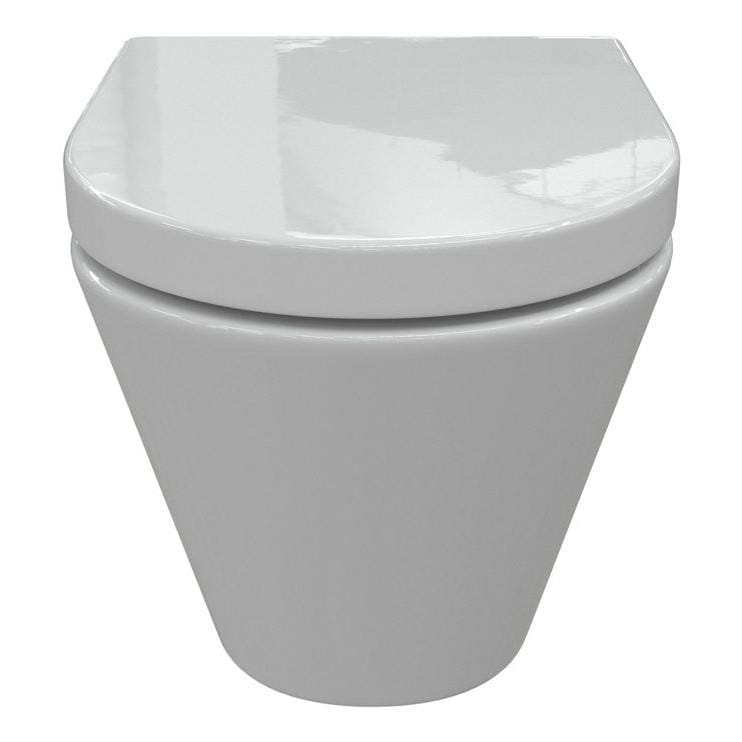 Aquarius Bathrooms Wall Hung Toilet Aquarius Emma Rimless ProFlush Short Projection Wall Hung Toilet with Soft Close Seat