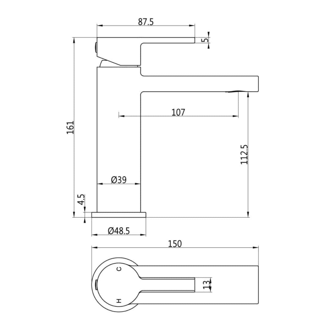 Aquarius Bathrooms Mono Basin Tap Aquarius Evolution Mono Basin Mixer Tap