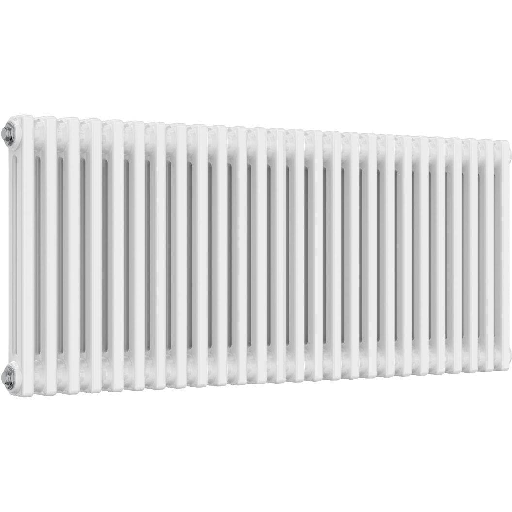 Aquarius Bathrooms Column Radiator 500mm x 1190mm Aquarius Foundry Horizontal 2 Column Radiator in White