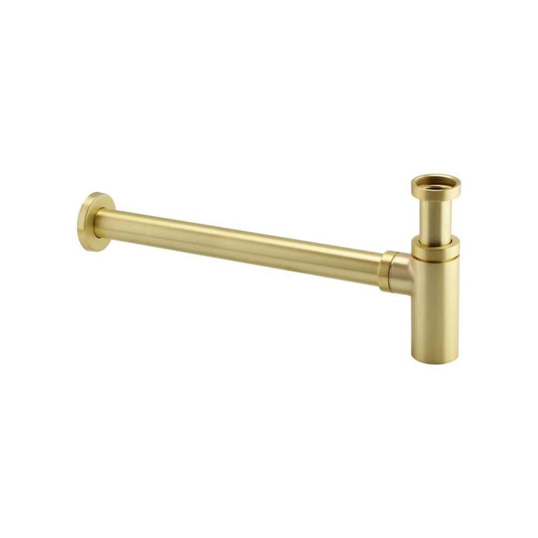 Aquarius Bathrooms Bottle Trap Brushed Brass Aquarius FT Round Modern Basin Bottle Trap