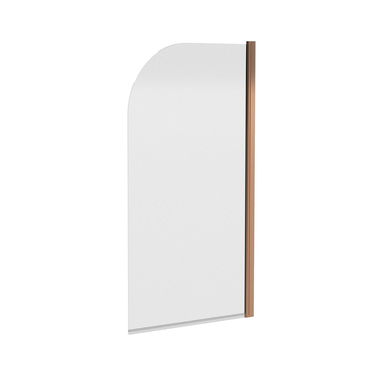 Aquarius Bathrooms Bath Screen Aquarius LevAqua Curved 6mm Hinged Bath Screen 1400 x 800mm