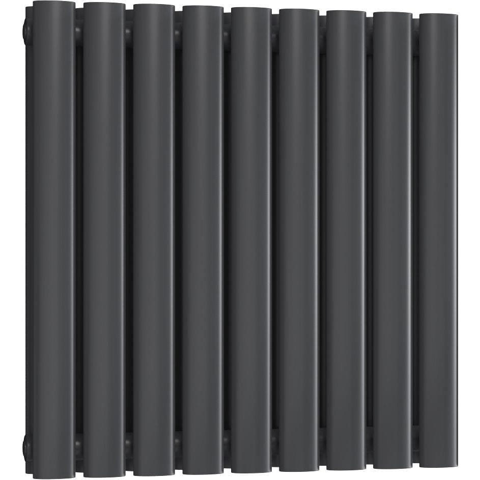 Aquarius Bathrooms Column Radiator 600 x540mm / Anthracite Aquarius Athens Horizontal Double Column Radiator