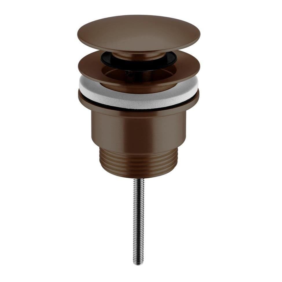 Aquarius Bathrooms Basin Waste Brushed Bronze Aquarius FT Universal Click Clack Basin Waste