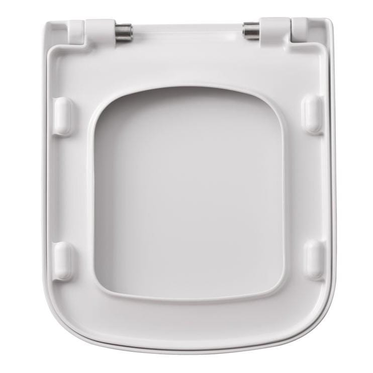 Aquarius Bathrooms Close Coupled Toilet Aquarius Sequoia Rimless Close Coupled Open Back Comfort Height Toilet with Soft Close Seat