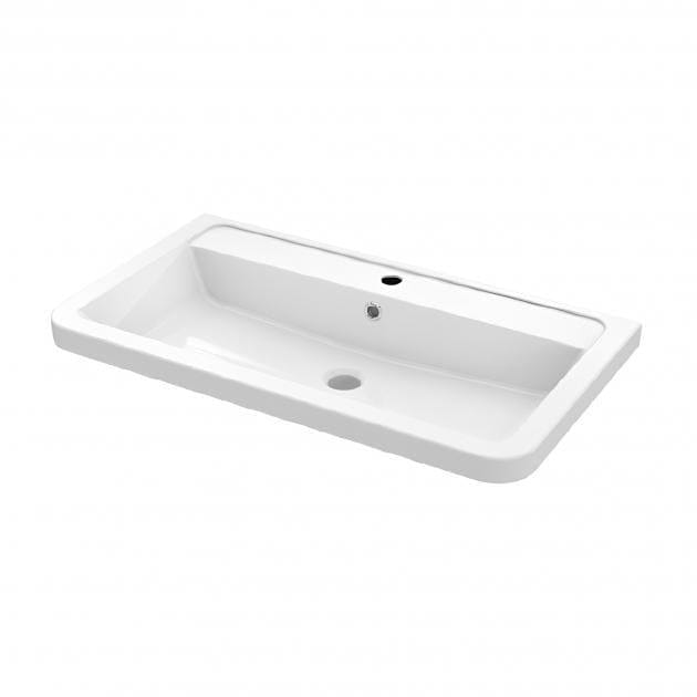 Aquarius Bathrooms Wall Mounted Vanity Unit Aquarius Seren 800mm Wall Mounted One Drawer Vanity Unit with Basin