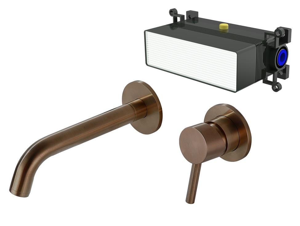 Aquarius Bathrooms Wall Mounted Basin Tap Aquarius RF-Series EZ-BOX Wall Mounted Basin Mixer Tap