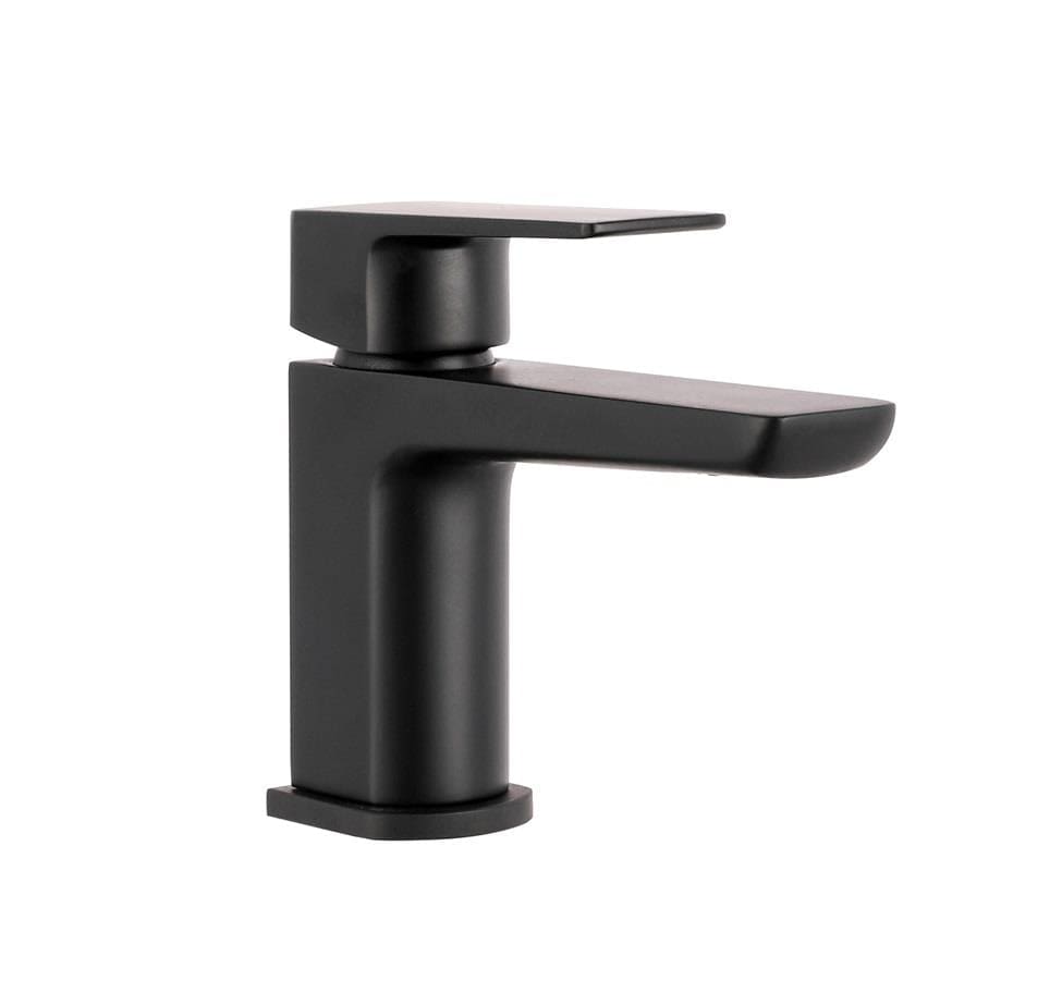 Aquarius Bathrooms Cloakroom Tap Matt Black Aquarius Hydro Mini Mono Basin Mixer Tap with Waste