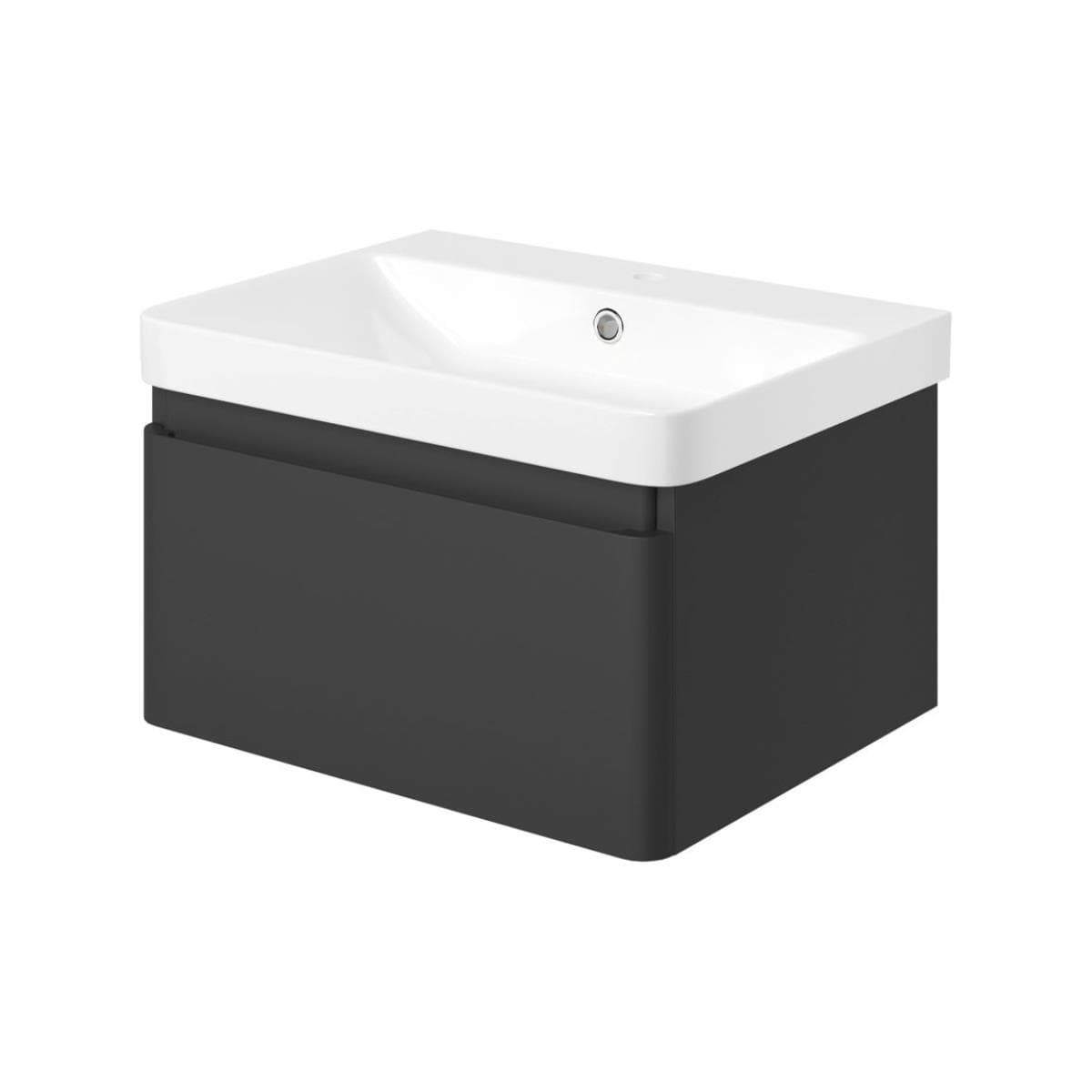 Aquarius Bathrooms Wall Mounted Vanity Unit Aquarius Sophie Wall Hung One Drawer Vanity Unit with 1 Tap Hole Basin
