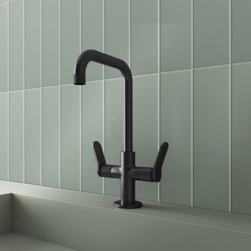 Aquarius Bathrooms Mono Basin Tap Matt Black Aquarius Calix Dual Control Basin Mixer Tap