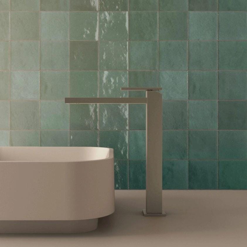 Aquarius Bathrooms Tall Basin Tap Brushed Metallic Aquarius Myron Tall Mono Basin Mixer Tap