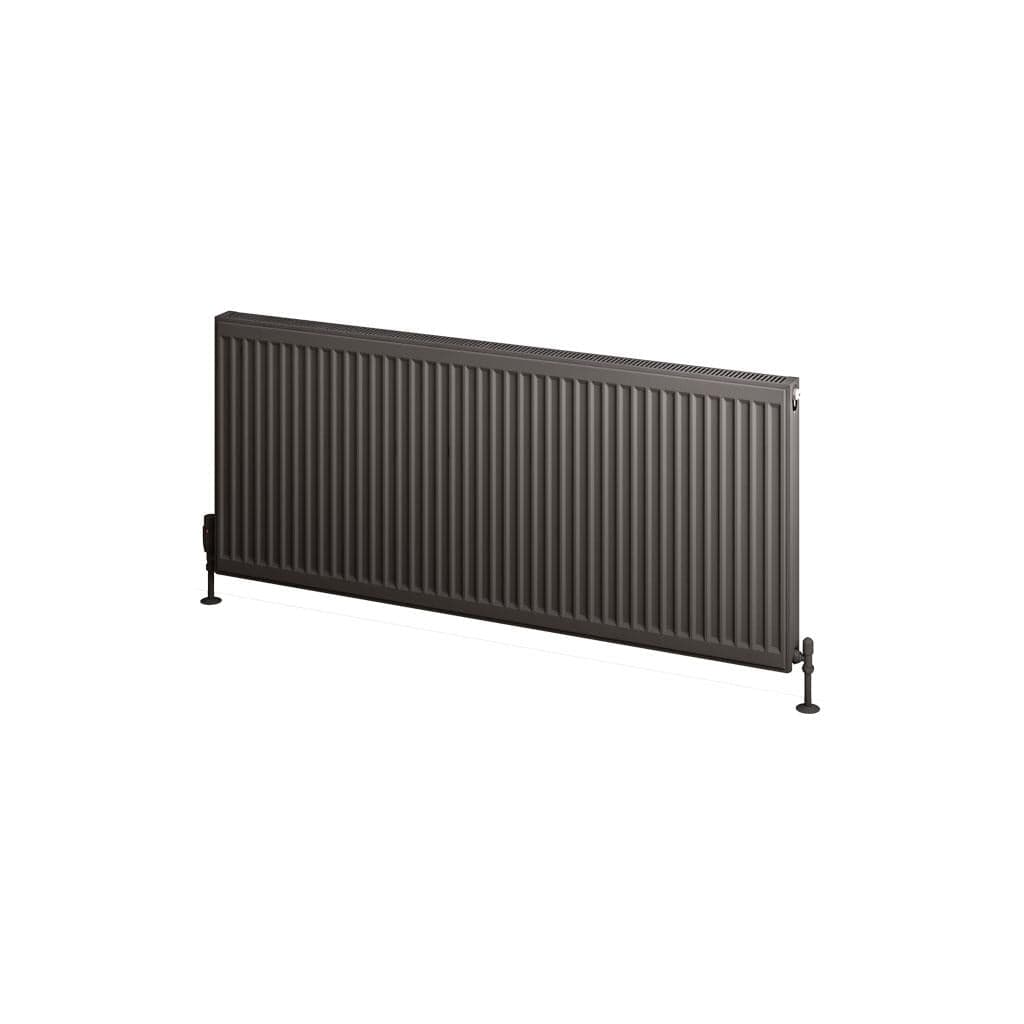 Aquarius Bathrooms Type 11 Aquarius Type 11 Compact Panel Radiator In Matt Anthracite