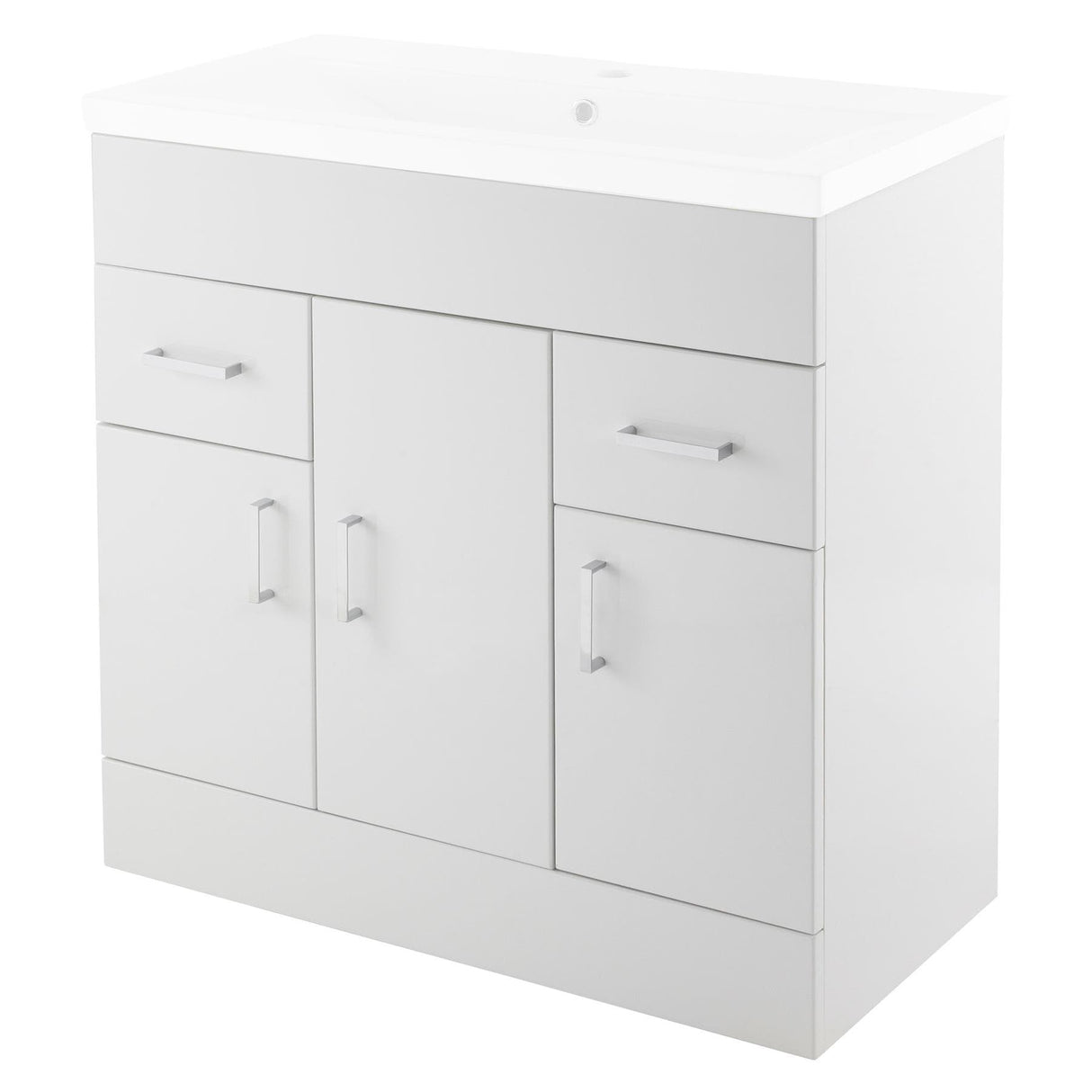 Aquarius Floor Standing Vanity Unit Aquarius Adelaide Floor Standing Vanity Unit with 1 Tap Hole Ceramic Basin