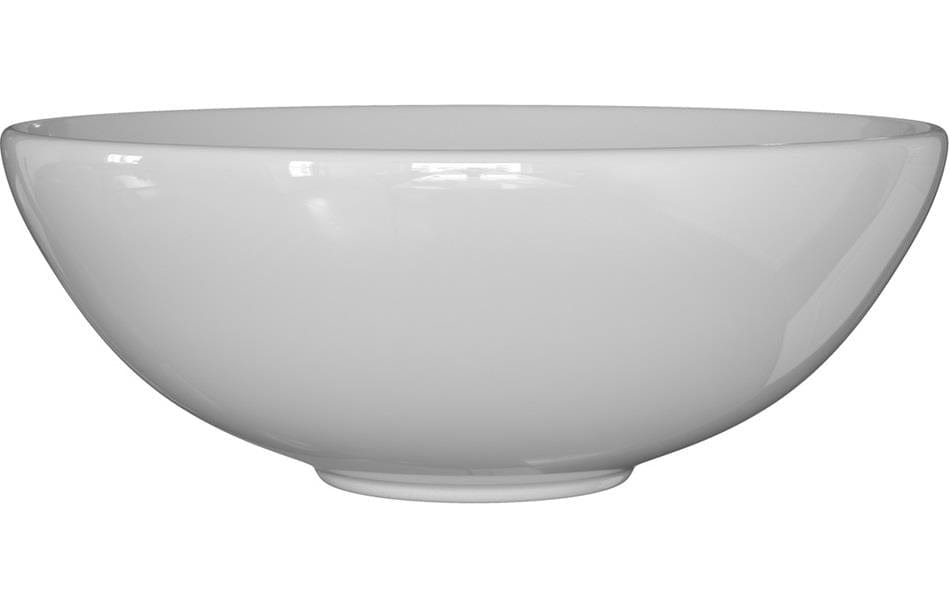 Aquarius Bathrooms Countertop Basin Aquarius V-Series 5 Round 0TH Vessel Wash Bowl 410mm White AQVS0054