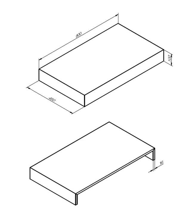 Aquarius Console Unit Aquarius Marblesque Console Shelf Grey Marble Effect